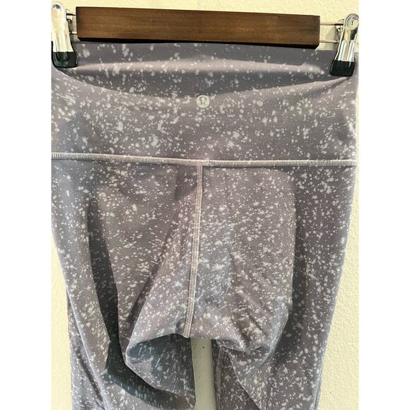 LULULEMON Wunder Under High Rise Crop 25" Tights Asphalt Grey Size 4 - Picture 4 of 5